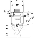 Geberit 224.038.00.1 Alpha 12cm In-wall Cistern – 82cm Installation Height