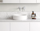 Claya Arrow Round Slim Above counter art basins 360*360*125mm