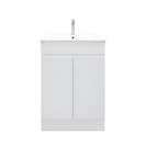 BIANCA 600mm PVC Vanity on Legs or Kickboard