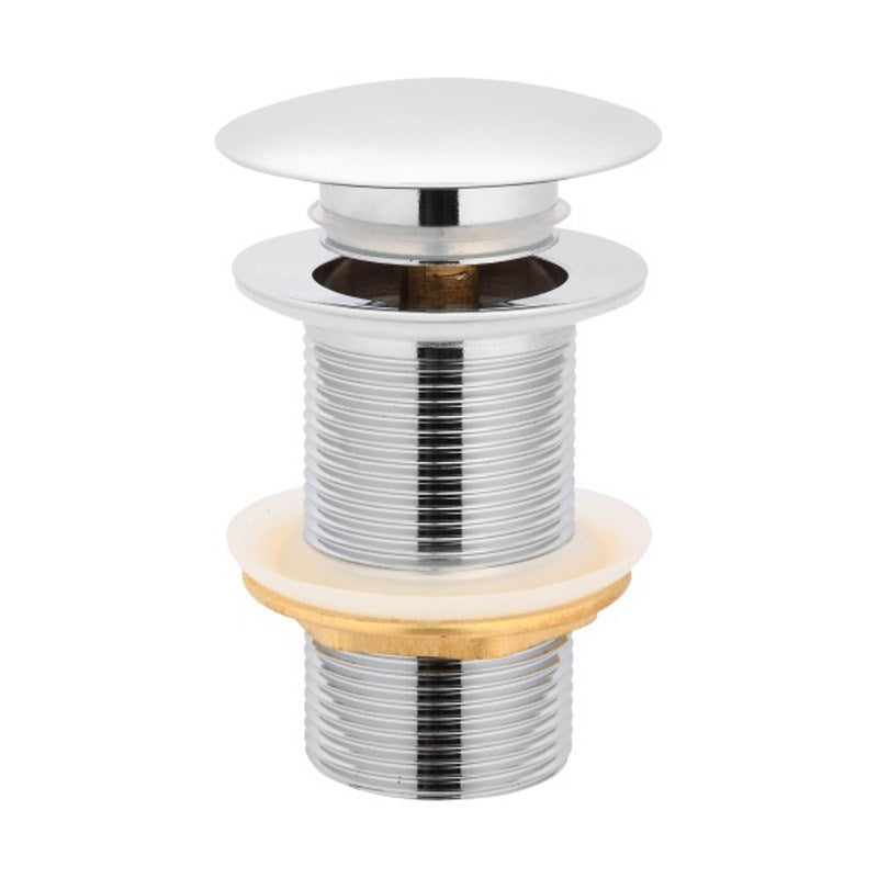 32-40 mm mushroom brass basin pop-up waste in chrome finish