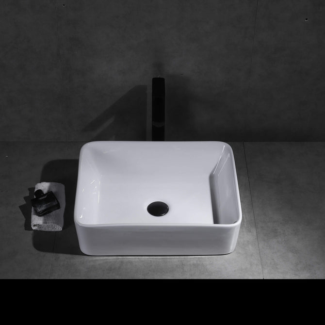 Elaine Gloss white Rectangle Above Counter basins 480*370*130mm
