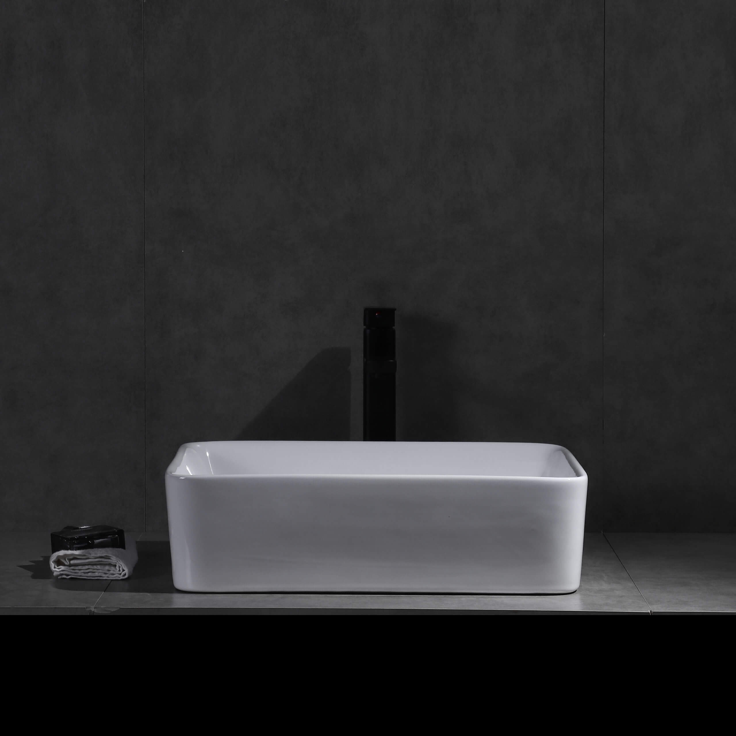 Elaine Gloss white Rectangle Above Counter basins 480*370*130mm
