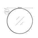 Aluminum Framed Round Mirror - Multi Option