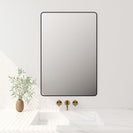 Aluminum Framed 600mm Rectangular Mirror