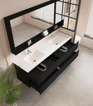 HERA 1800mm Wall-Hung Double Bowl Vanity