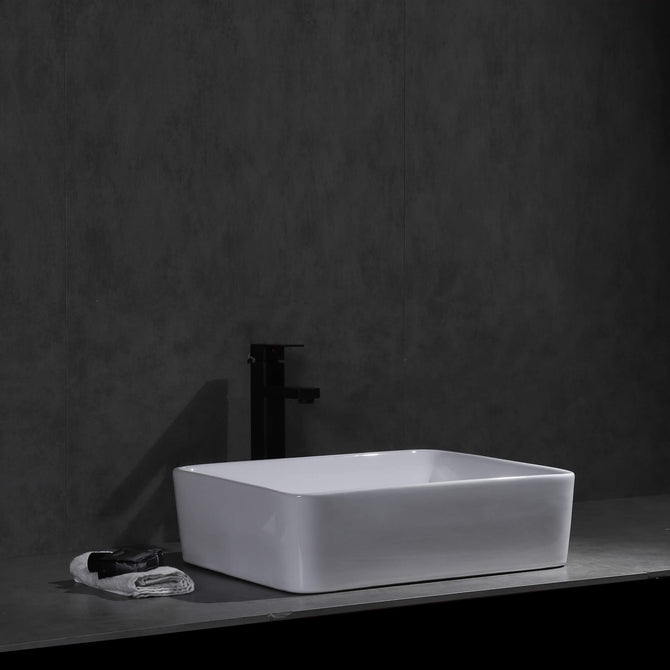 Elaine Gloss white Rectangle Above Counter basins 480*370*130mm