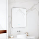 Maia LED Rectangular Bathroom Mirror - Brushed Nickel Frame (Multi-Size)
