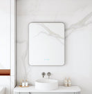 Maia LED Rectangular Bathroom Mirror - Gun Metal Frame (Multi-Size)