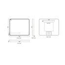 Maia LED Rectangular Bathroom Mirror - Brushed Nickel Frame (Multi-Size)