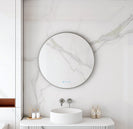 Maia LED Round Mirror 600/750/900mm – Gun Metal Frame
