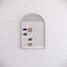 Black Framed Arch Mirror 900×600mm Wall-Mounted(Multi Colour) | My Bathroom Depot