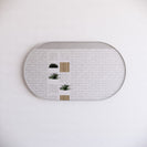 1200mm Bathroom Oval Framed Mirror Wall Mounted Vertical/Horizontal (Multi Colour)