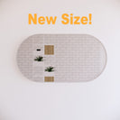 1500mm Bathroom Oval Framed Mirror Wall Mounted Vertical/Horizontal  (Multi Colour )