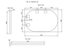 Bathroom Oval Framed Mirror Wall Mounted Vertical/Horizontal ( Multi Colour )