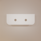 Bella 1200mm Double Bowl-Solid Timber Flute wall hung vanity