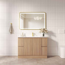Rita 1200mm Freestanding Bathroom Vanity Cabinet in Elegant Oak