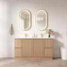 Rita 1500mm Freestanding Bathroom Vanity Cabinet in Elegant Oak