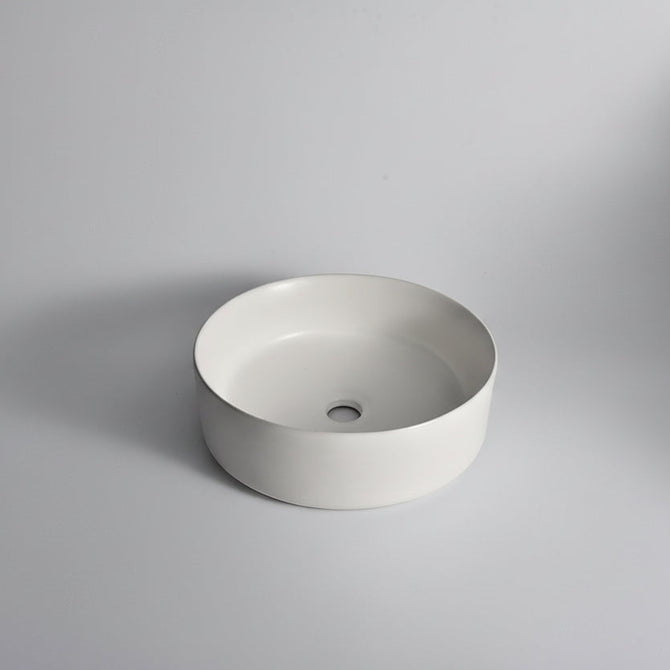 Round 360mm Round Matte White Above Counter Basin