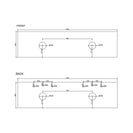 HERA 1800mm Wall-Hung Double Bowl Vanity