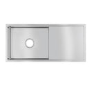 960x450x230mm Chrome Stainless Steel Single Bowl Kitchen Sink ( Multi Option )