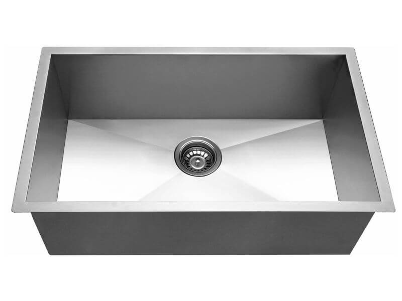 762x457x254mm Handmade Single Kitchen Sink 1.2mm